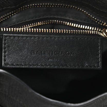 Balenciaga Chevre Gold Metallic Edge Hardware Mini City Black 8 of 10