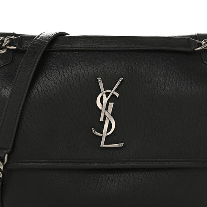 Saint Laurent Grained Lambskin Monogram Medium Niki Chain Satchel Black 8 of 12