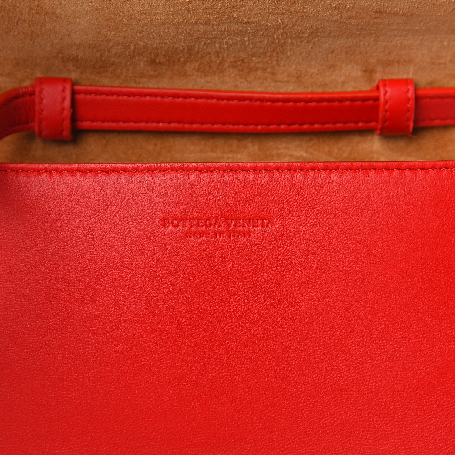 Bottega Veneta Lambskin Maxi Intrecciato Mini Cassette Crossbody Bag Bright Red 5 of 10