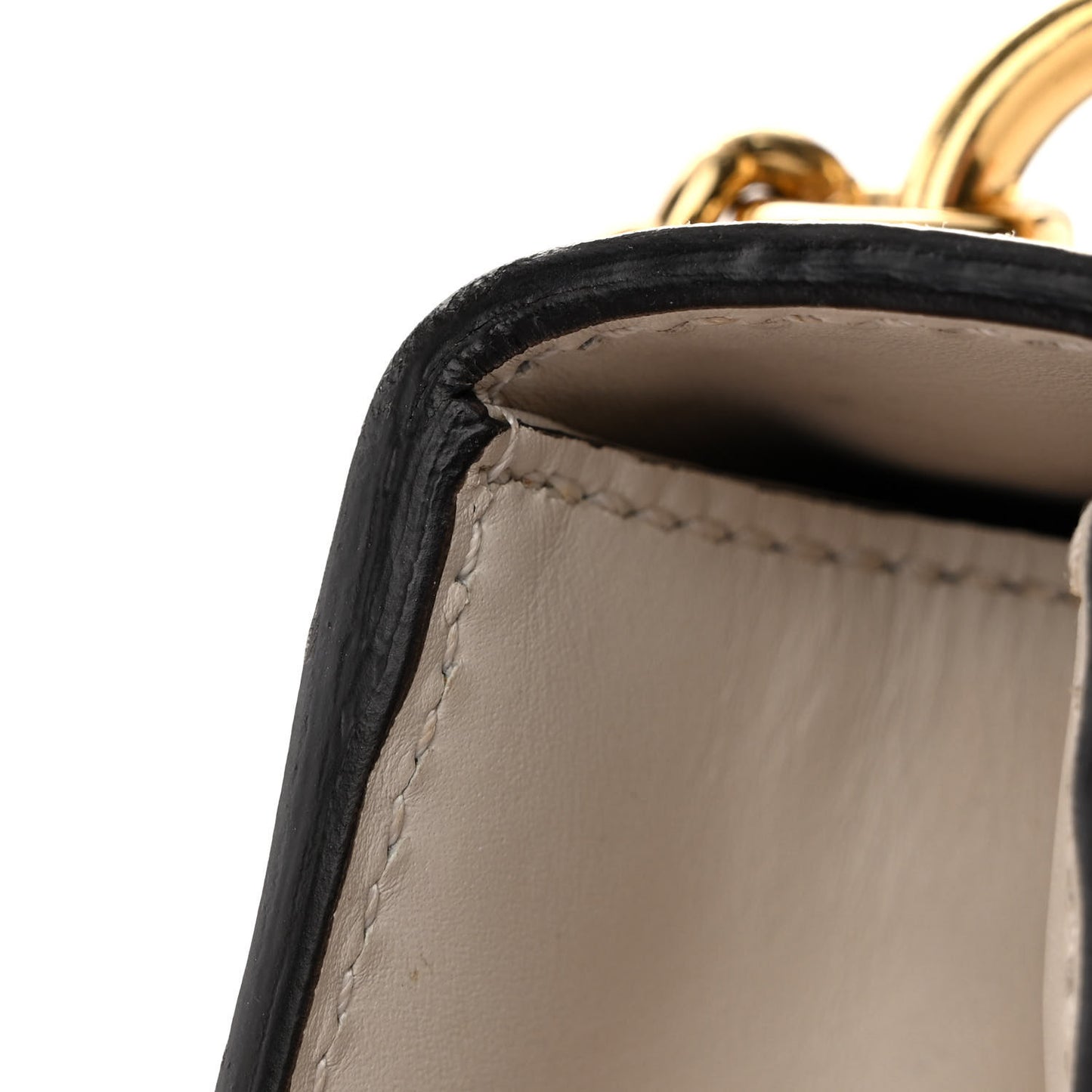 Calfskin Mini Sylvie Chain Shoulder Bag White