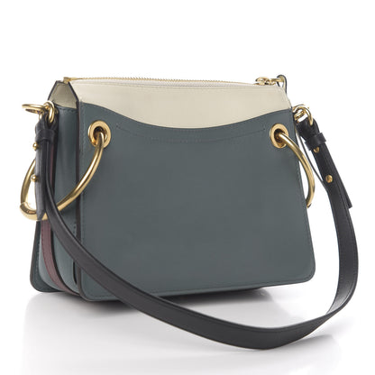 Chloe Calfskin Small Roy Tri-Color Bag Blue 2 of 8