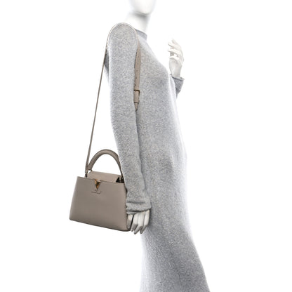Louis Vuitton Taurillon Capucines BB Galet 2 of 9