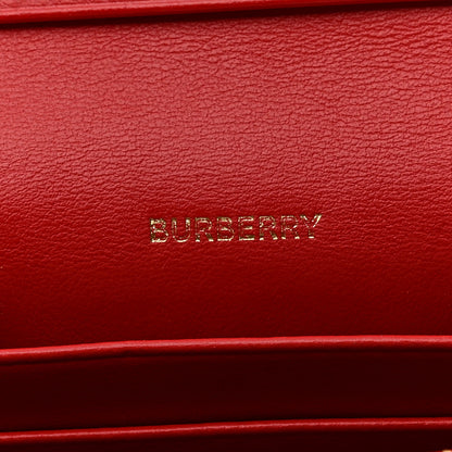 Burberry Grained Calfskin Chain Card Case Red 7 of 12