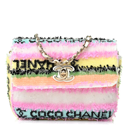 Chanel Sequin COCO Clutch With Chain Multicolor 1 of 13