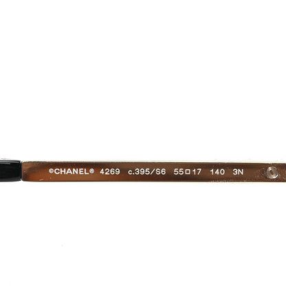 Chanel Metal Round Sunglasses 4269 Black 6 of 7