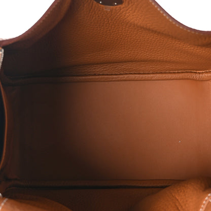 Hermes Taurillon Clemence Lindy 26 Gold 5 of 11