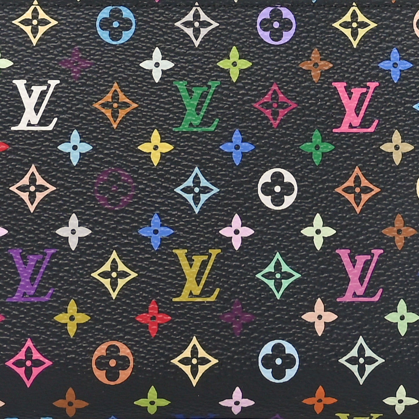 Monogram Multicolor Zippy Wallet Black Grenade