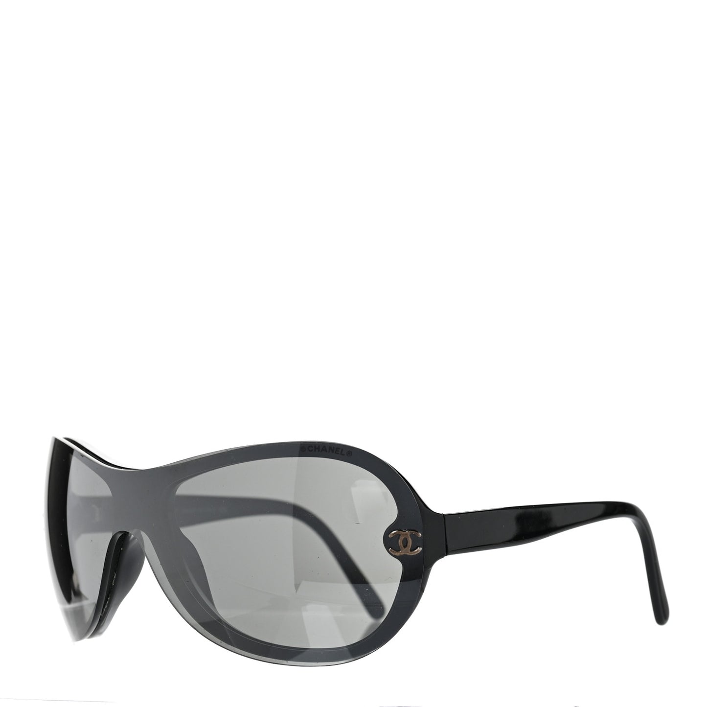 Acetate Metal Shield 5066 Sunglasses Black