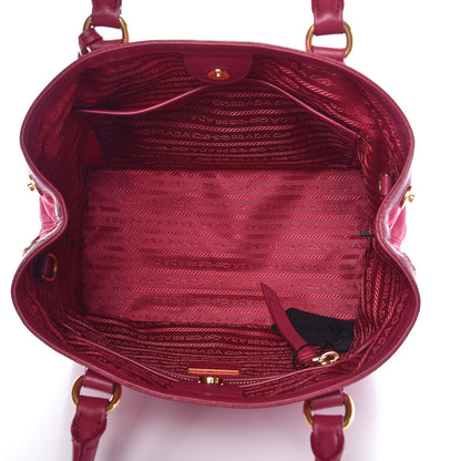 Prada Nylon Tessuto Soft Calf Tote Ibisco 5 of 7