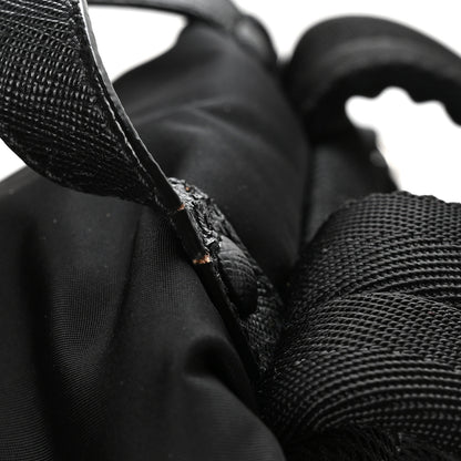 Prada Tessuto Nylon Saffiano Day Backpack Black 11 of 11