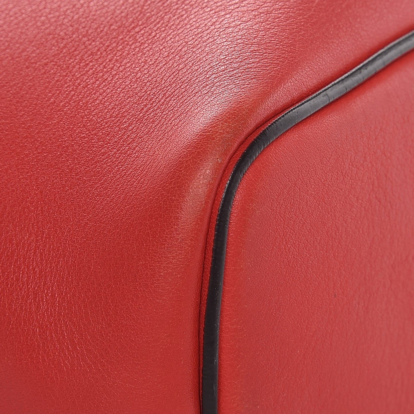 Lambskin Small Soft Cube Satchel Bright Red