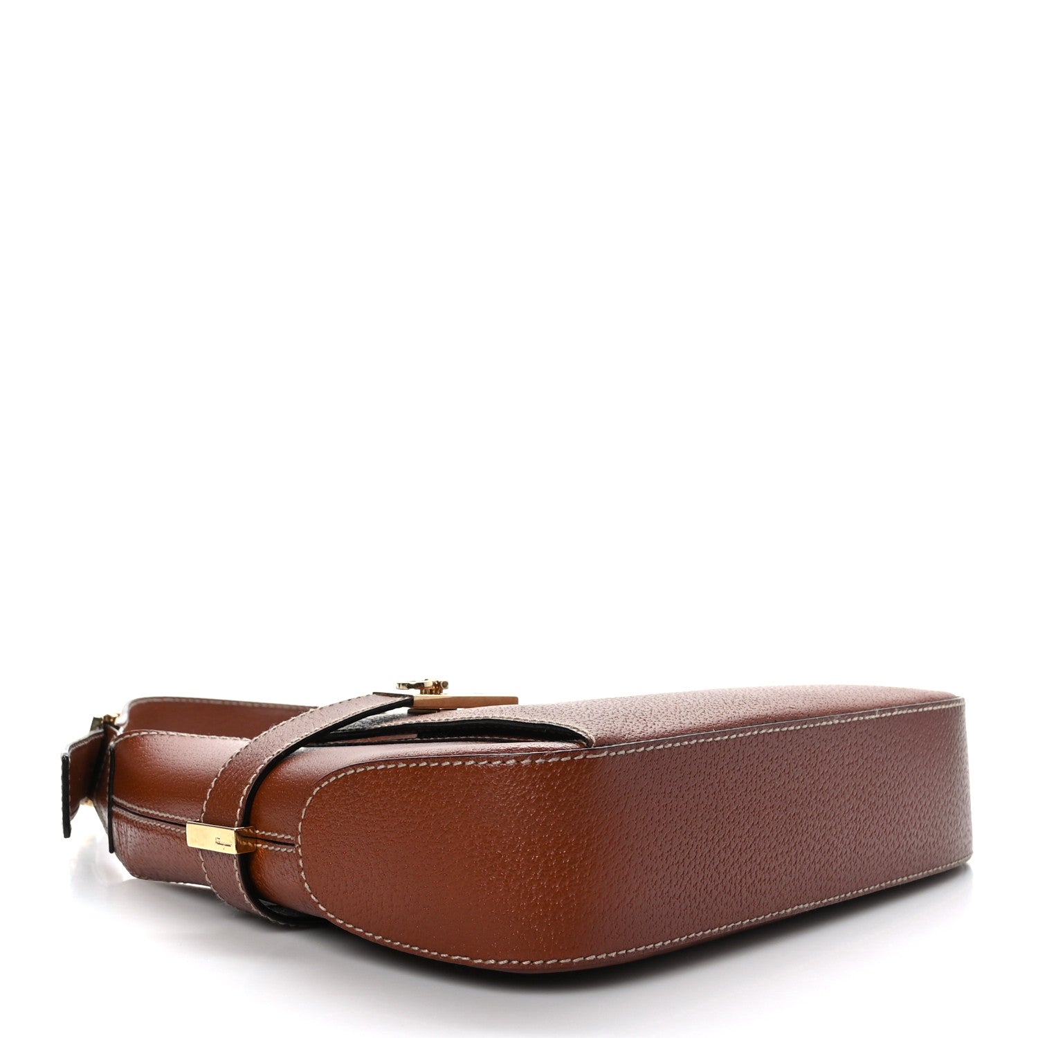 Salvatore Ferragamo Pigskin Shoulder Bag Brown 4 of 8