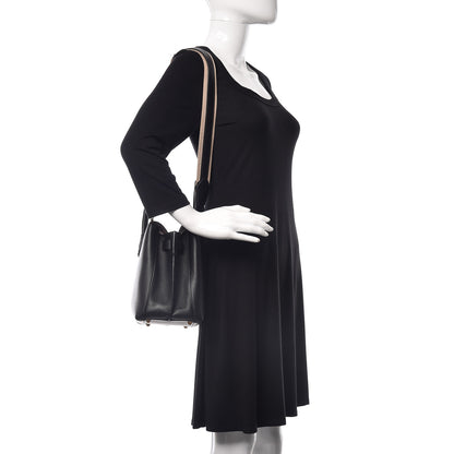 MCM Grained Calfskin Medium Milla Tote Black 2 of 10
