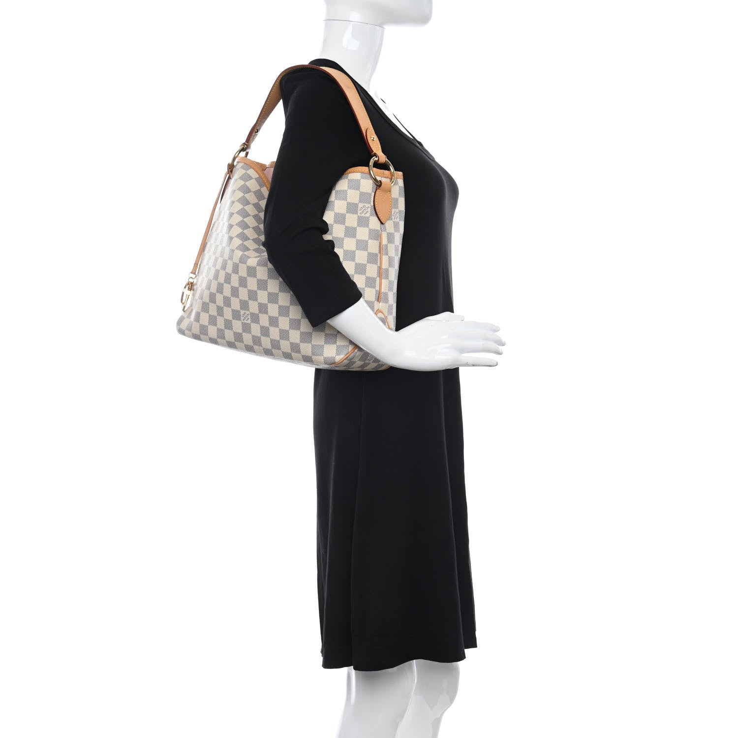 Louis Vuitton Damier Azur Delightful PM Rose Ballerine 2 of 8