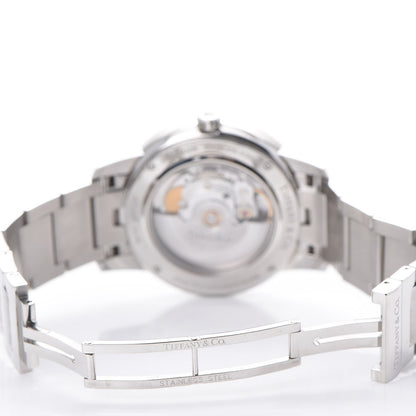 Tiffany Stainless Steel Diamond Bezel 37mm Atlas 3-Hand Automatic Watch 6 of 8