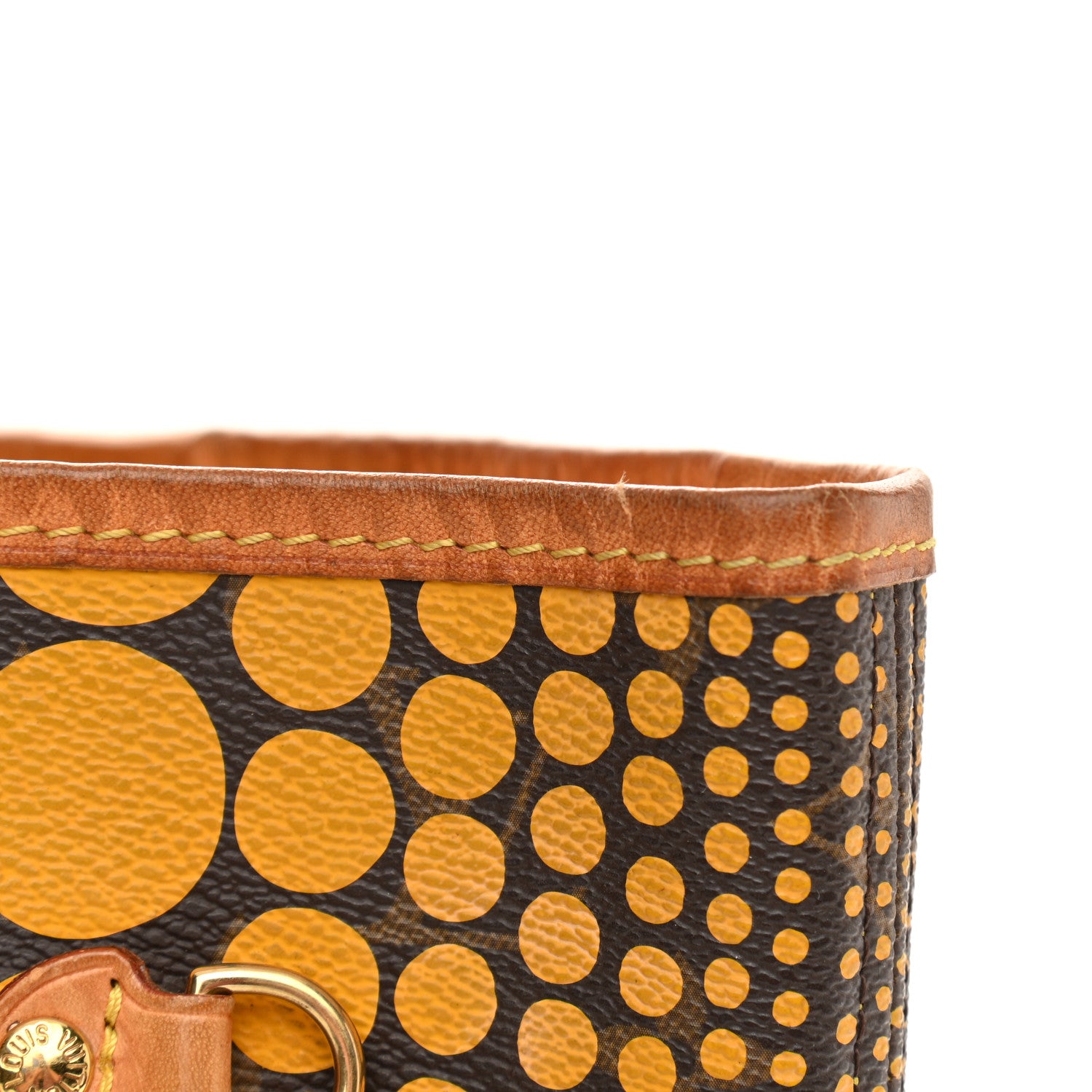 Louis Vuitton Monogram Kusama Waves Neverfull MM Yellow 13 of 13