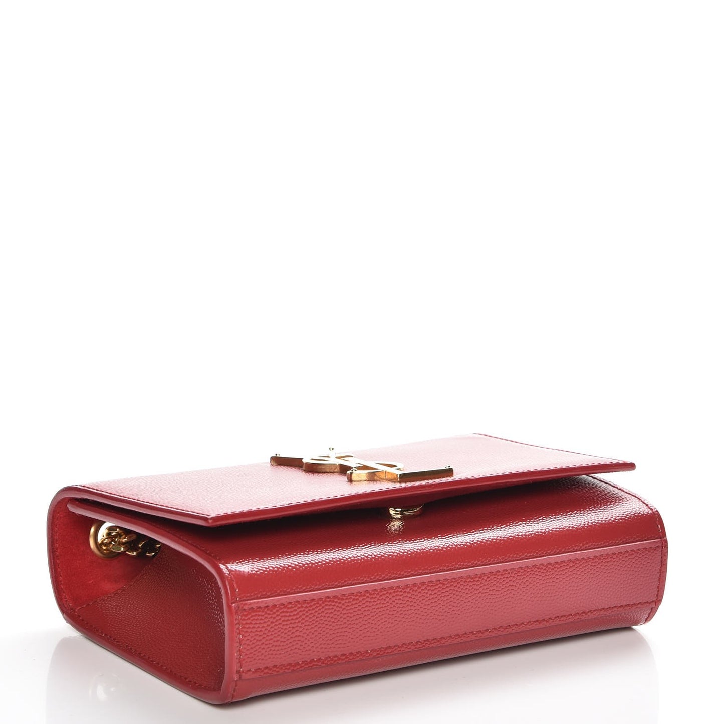 Grain De Poudre Small Monogram Kate Satchel Red