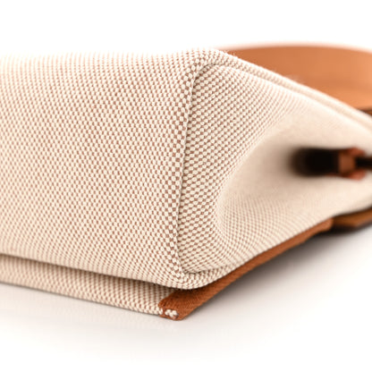 Hermes Military Toile Vache Hunter Herbag Zip Retourne 20 Ecru Beige Fauve 10 of 11