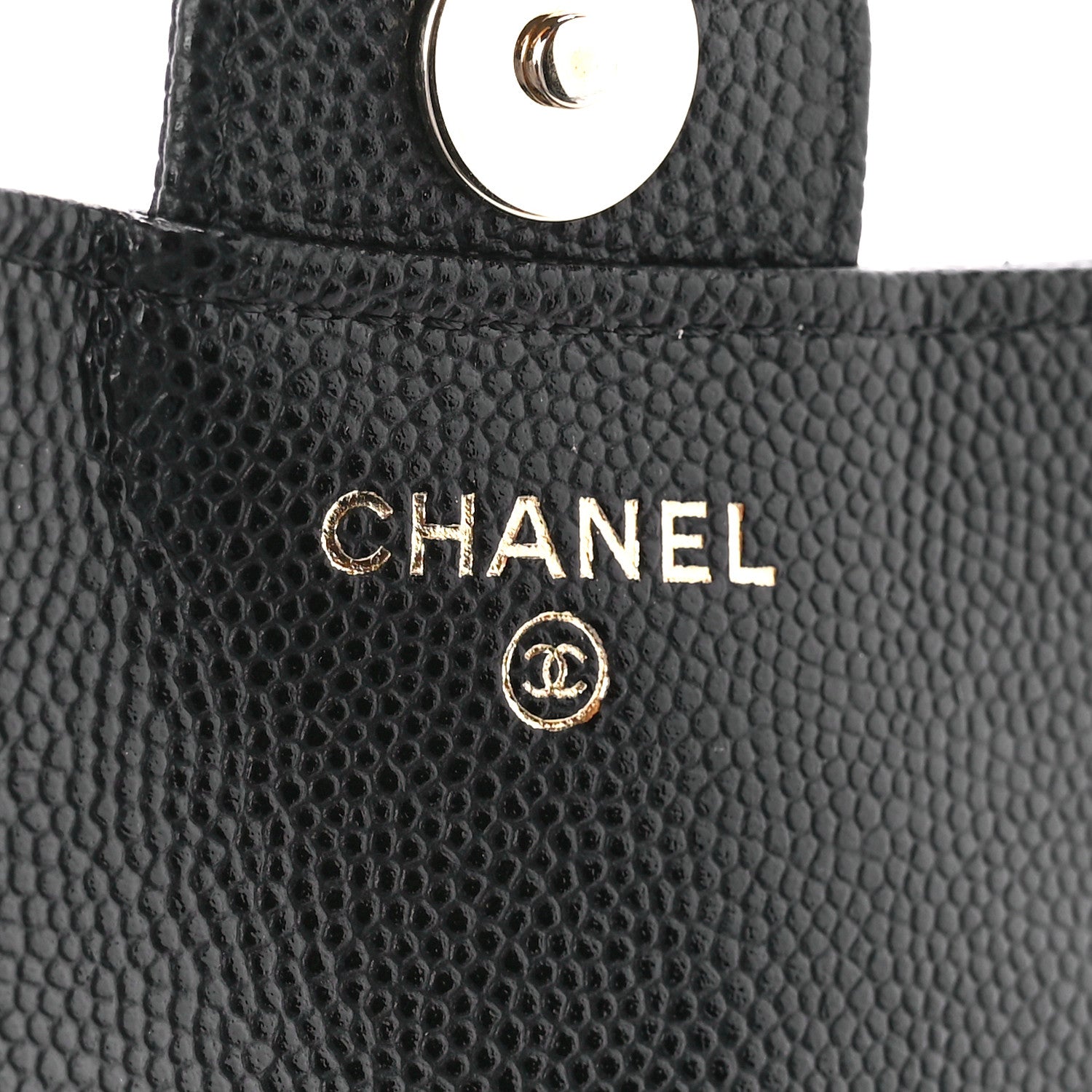 Chanel Caviar Quilted Flap Phone Holder With Chain Black 8 of 13