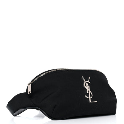 Saint Laurent Canvas Monogram Belt Bag Black 3 of 9