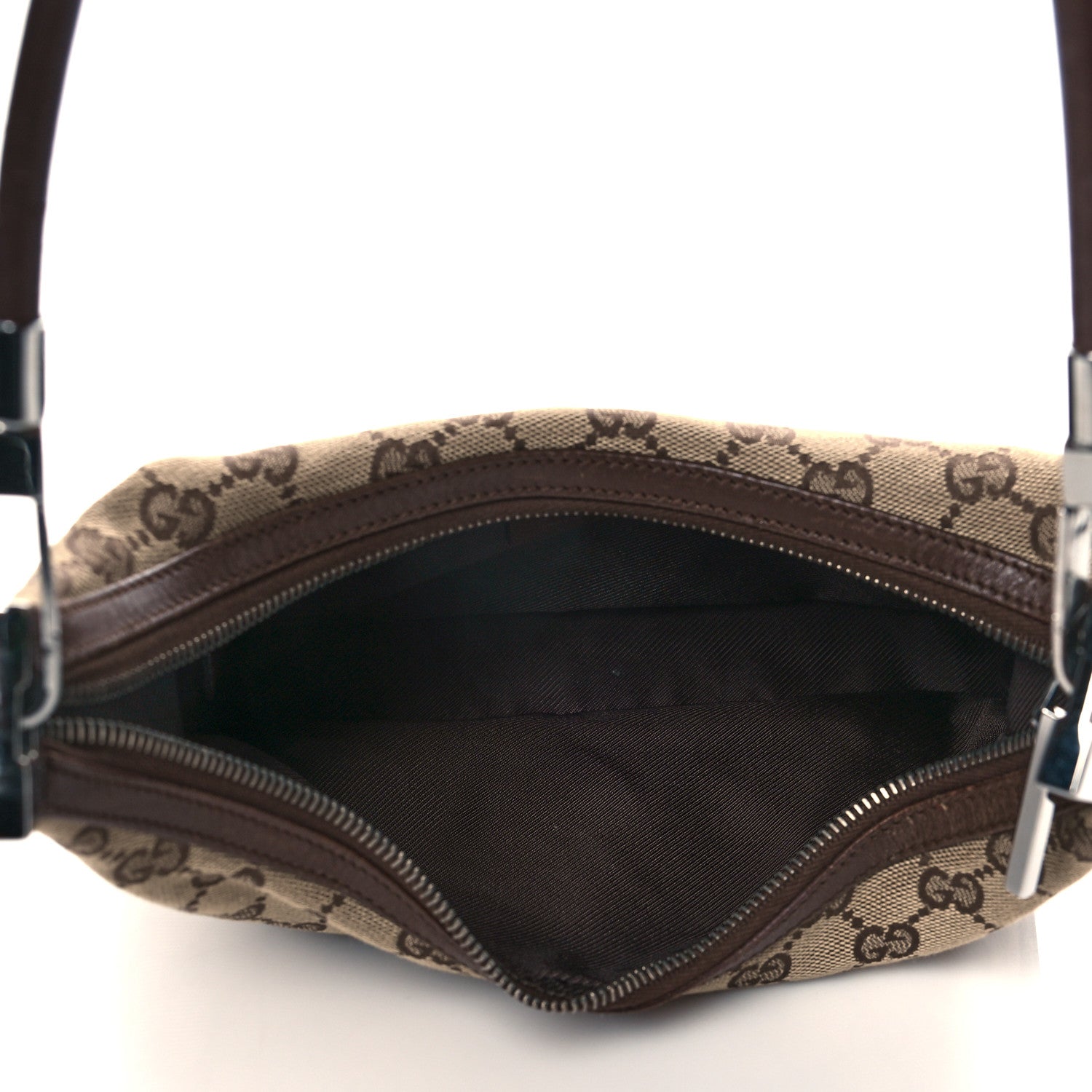 Gucci Monogram GG Small Clasp Hobo Brown 4 of 9