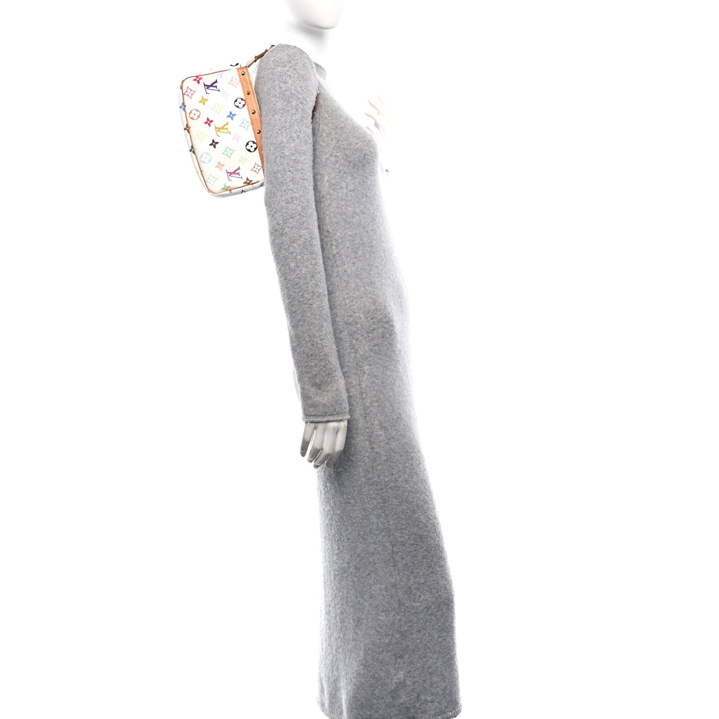 Monogram Multicolor Pochette Accessories White