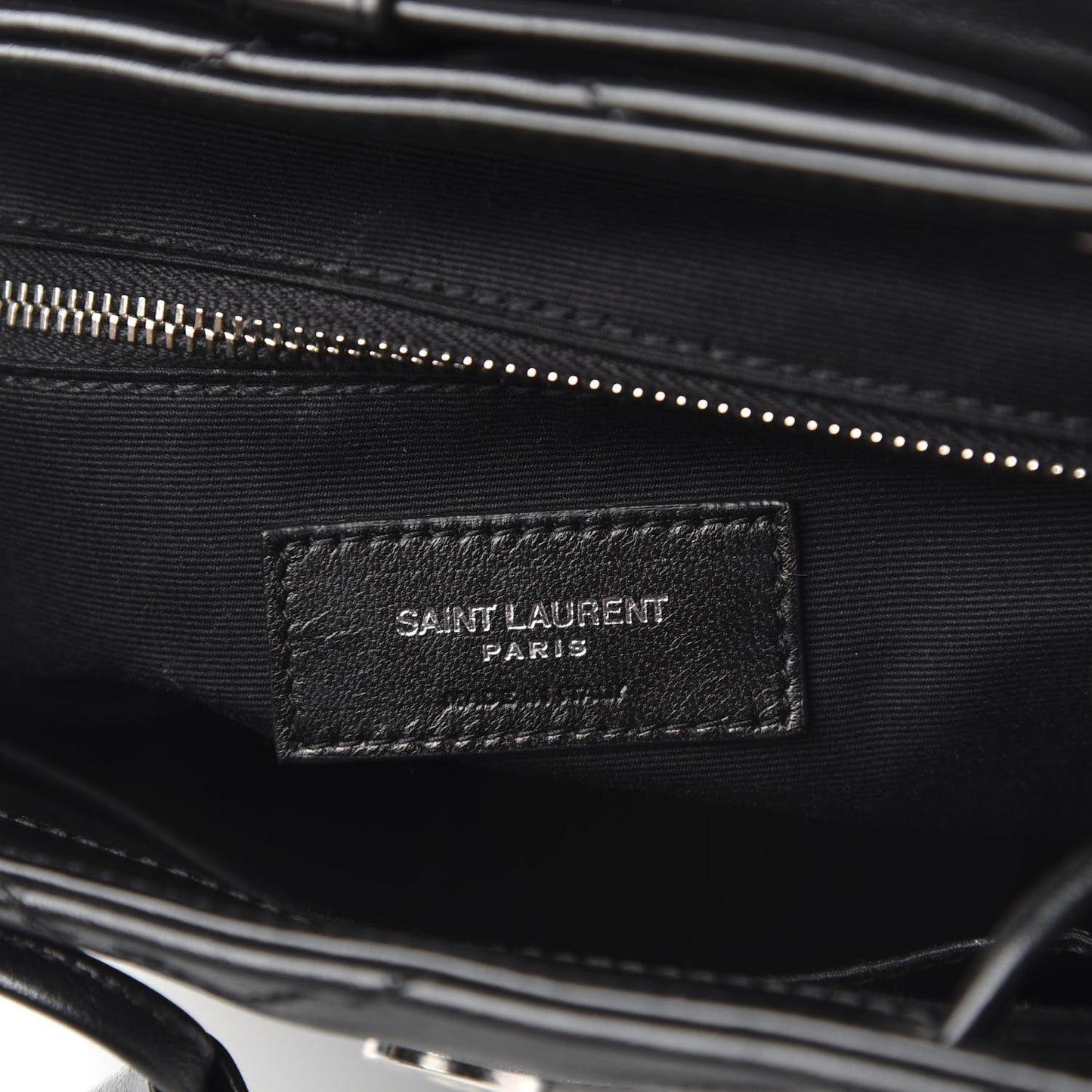 Calfskin Y Quilted Monogram Small Loulou Backpack Black
