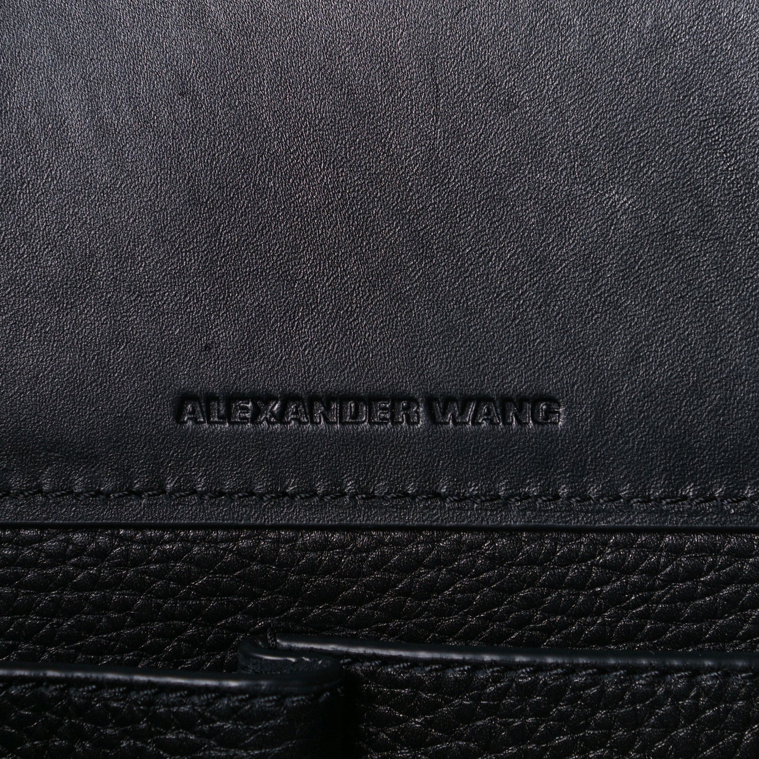 Alexander Wang Pebbled Calfskin Large Prisma Skeletal Tote Black Silver Hardware 12 of 20
