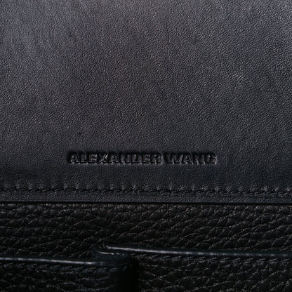 Alexander Wang Pebbled Calfskin Large Prisma Skeletal Tote Black Silver Hardware 12 of 20
