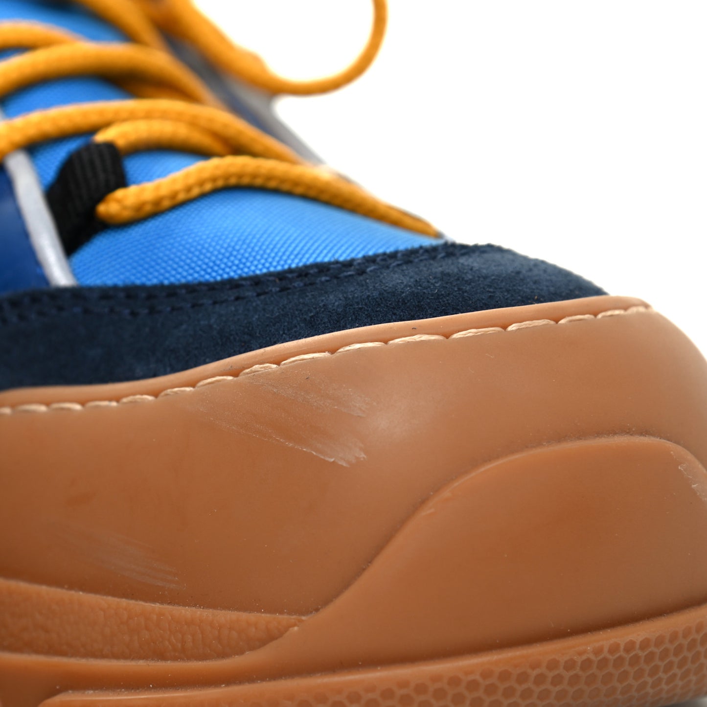 X SEGA Nylon Suede Calfskin Mens Flashtrek Sneakers 11 Bright Splash Poppy Marine Blue