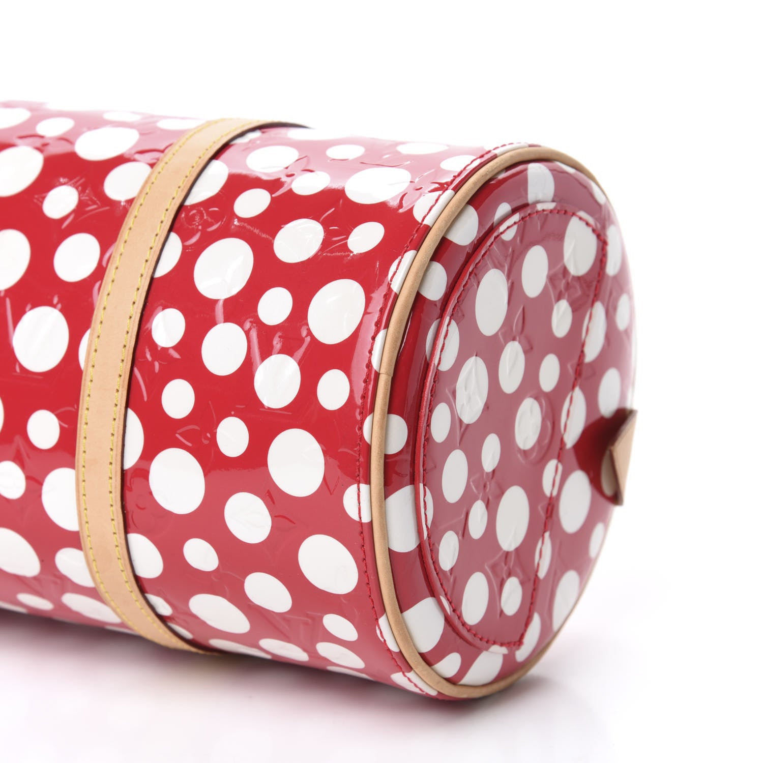Louis Vuitton Vernis Kusama Infinity Dots Papillon 30 Red 7 of 10