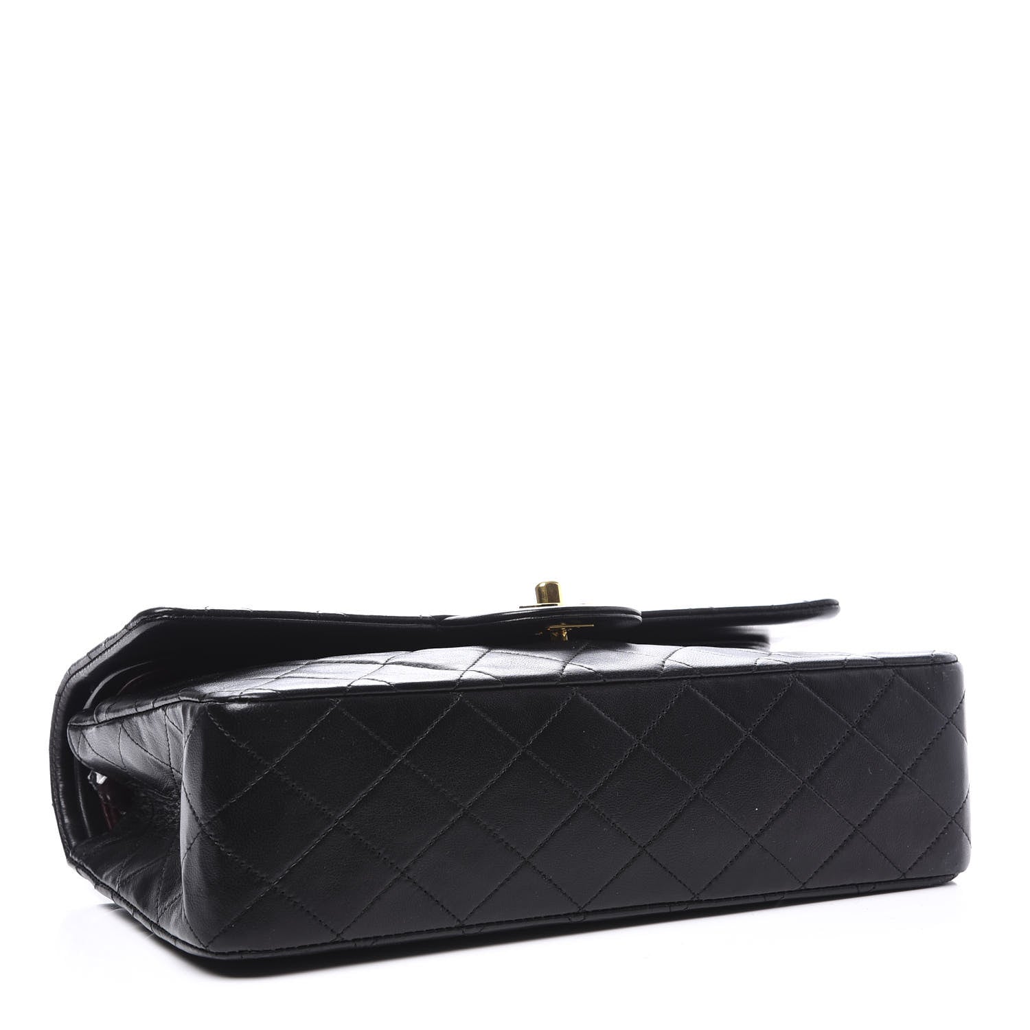Chanel Lambskin Quilted Medium Double Flap Black 3 of 11