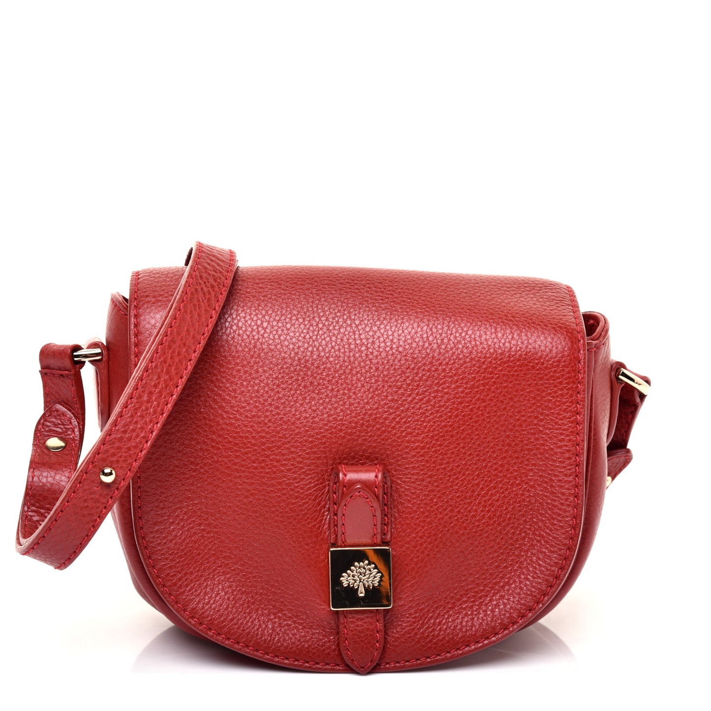 Soft Small Grain Small Tessie Satchel Scarlet