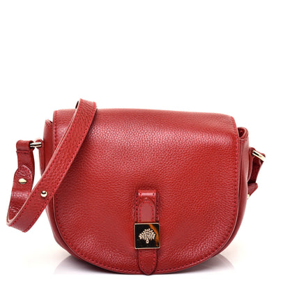 Mulberry Soft Small Grain Small Tessie Satchel Scarlet 1 of 13