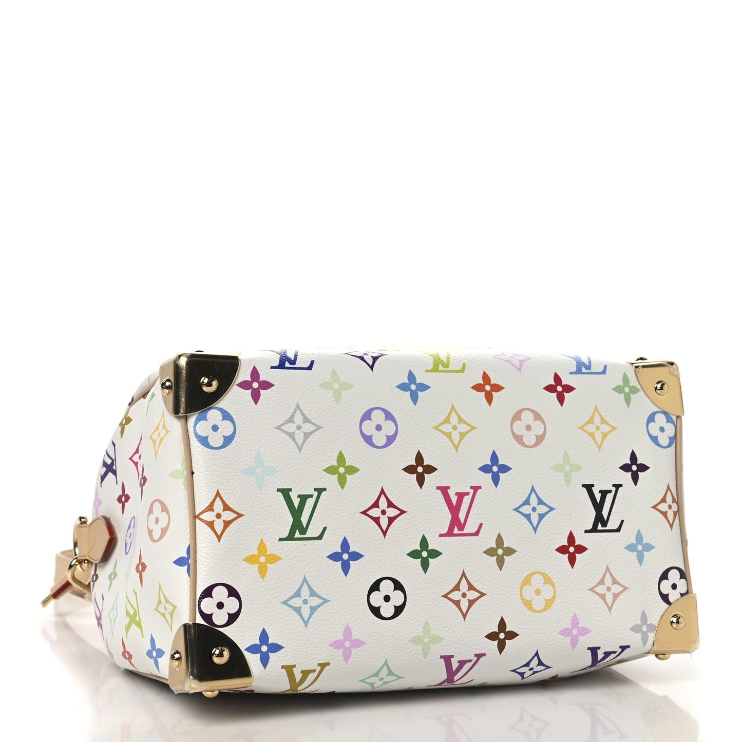 LV X TM Monogram Multicolor Speedy Bandouliere 25 White
