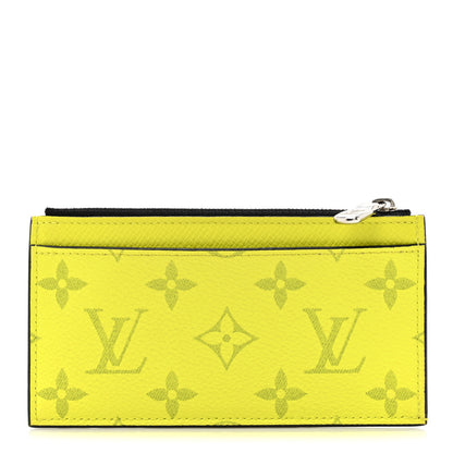 Louis Vuitton Monogram Taiga Coin Card Holder Yellow 1 of 10