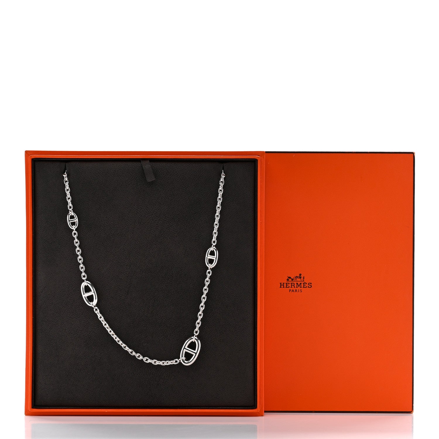 Hermes Sterling Silver Farandole Necklace 80 6 of 6