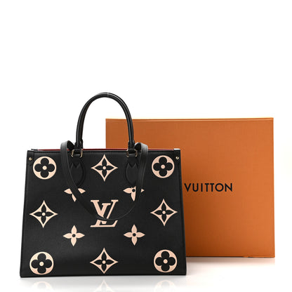 Louis Vuitton Empreinte Monogram Giant Onthego MM Black Beige 11 of 11