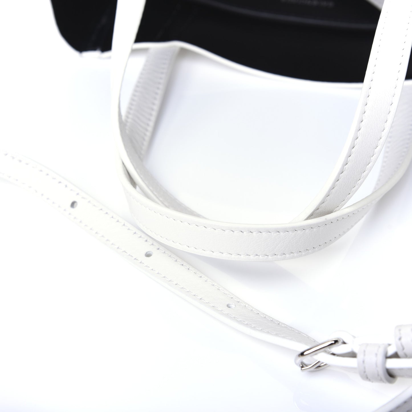Smooth Calfskin Double Sided XXS Everyday Tote White Light Black