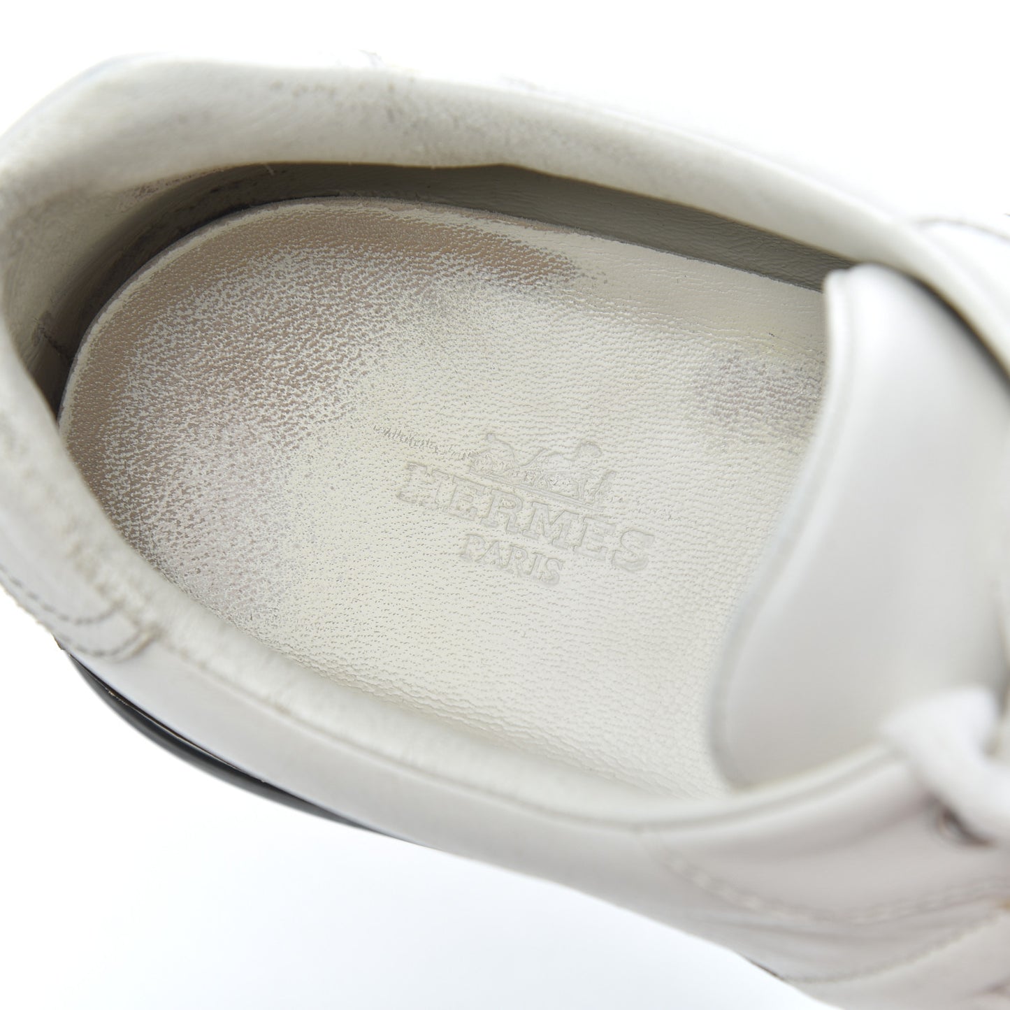Calfskin Womens Trail Sneakers 39.5 White