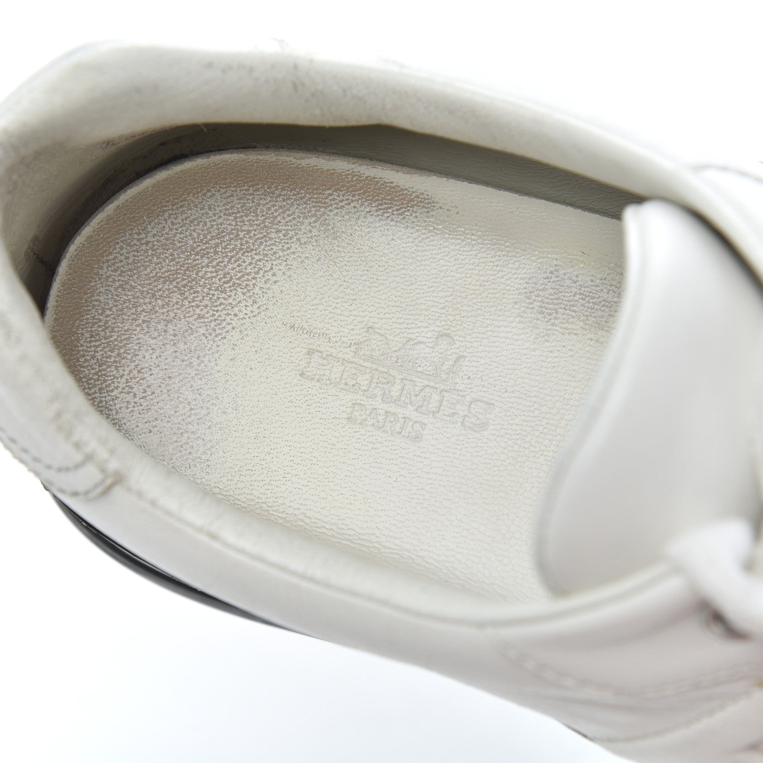 Hermes Calfskin Womens Trail Sneakers 39.5 White 7 of 27