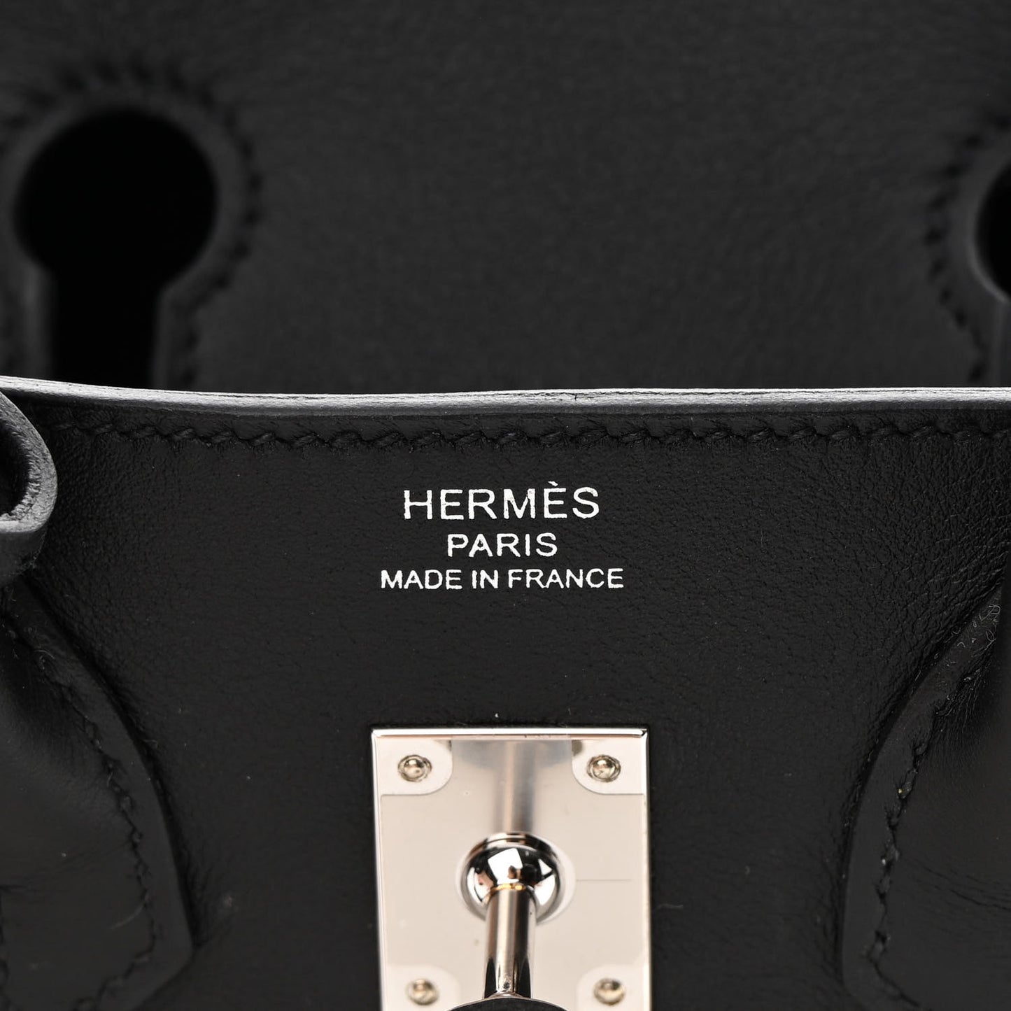 Toile H Swift Birkin 25 Ecru Black