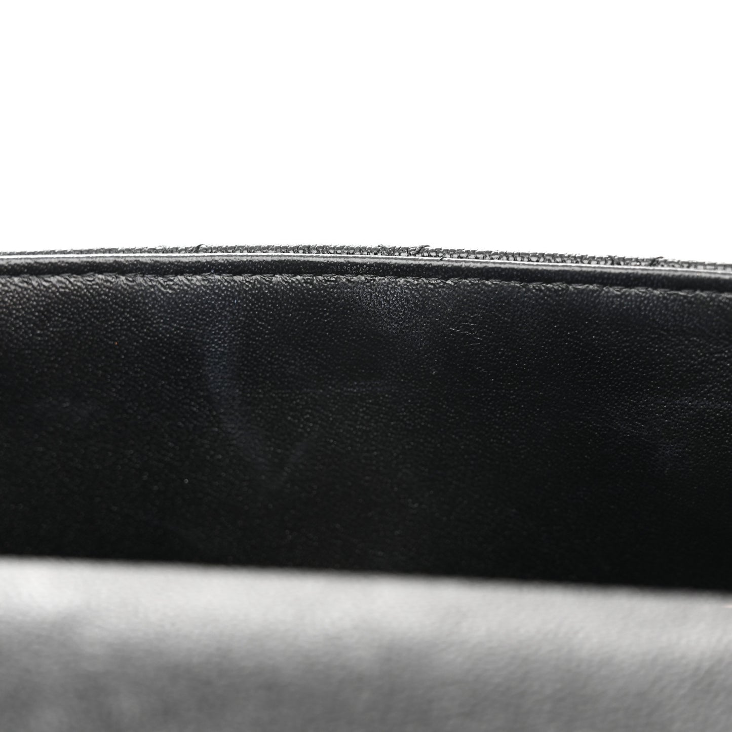 Caviar Quilted Mini Top Handle Rectangular Flap Black