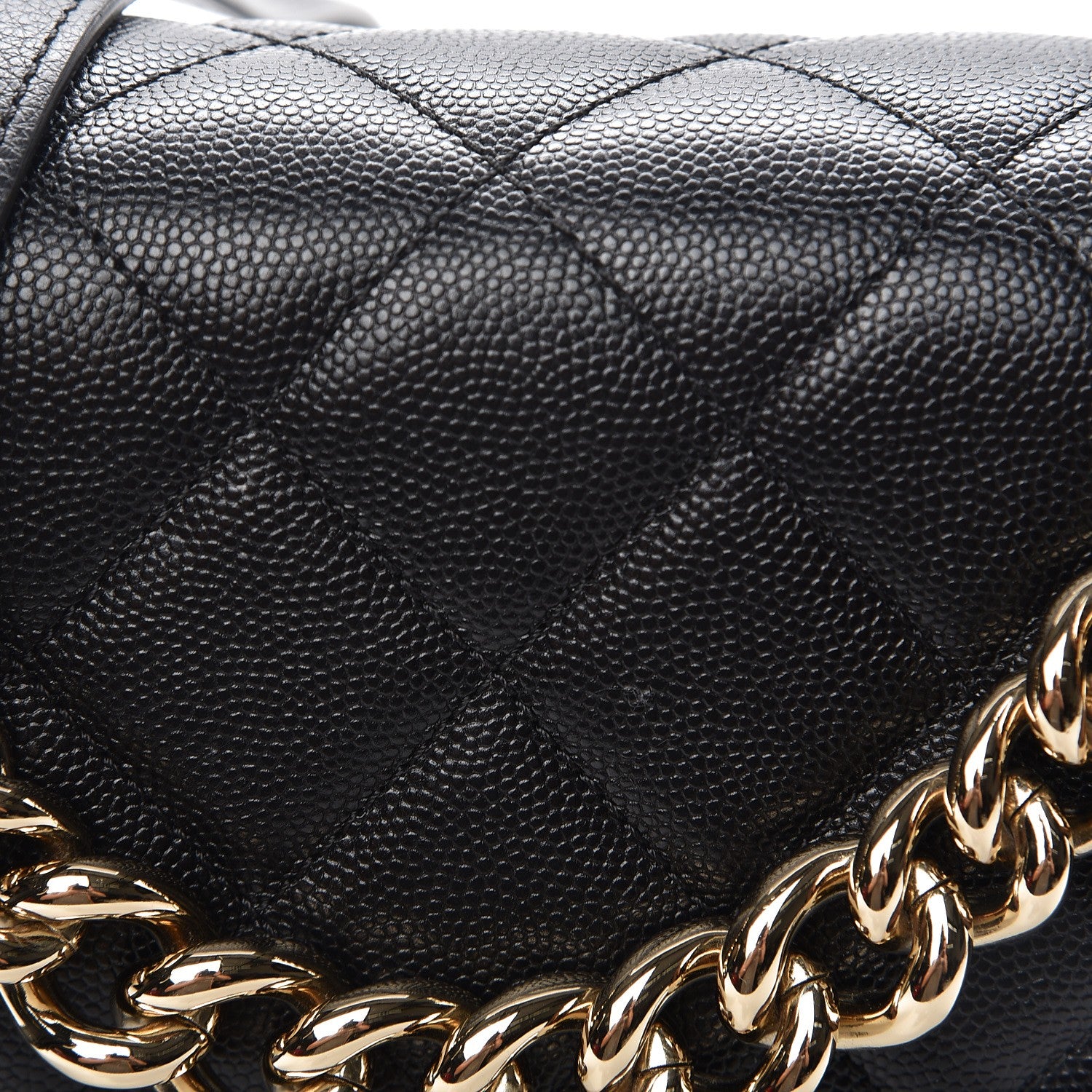 Chanel Caviar Quilted Small Studded Flap Black 3 of 8