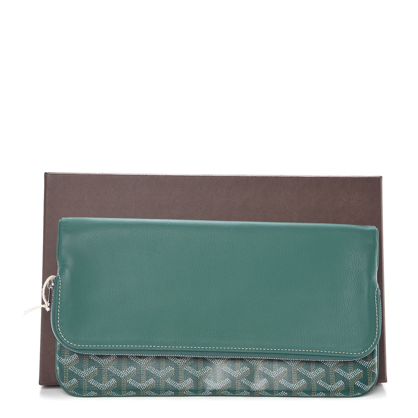 Goyardine Sainte Marie Soft Clutch Green