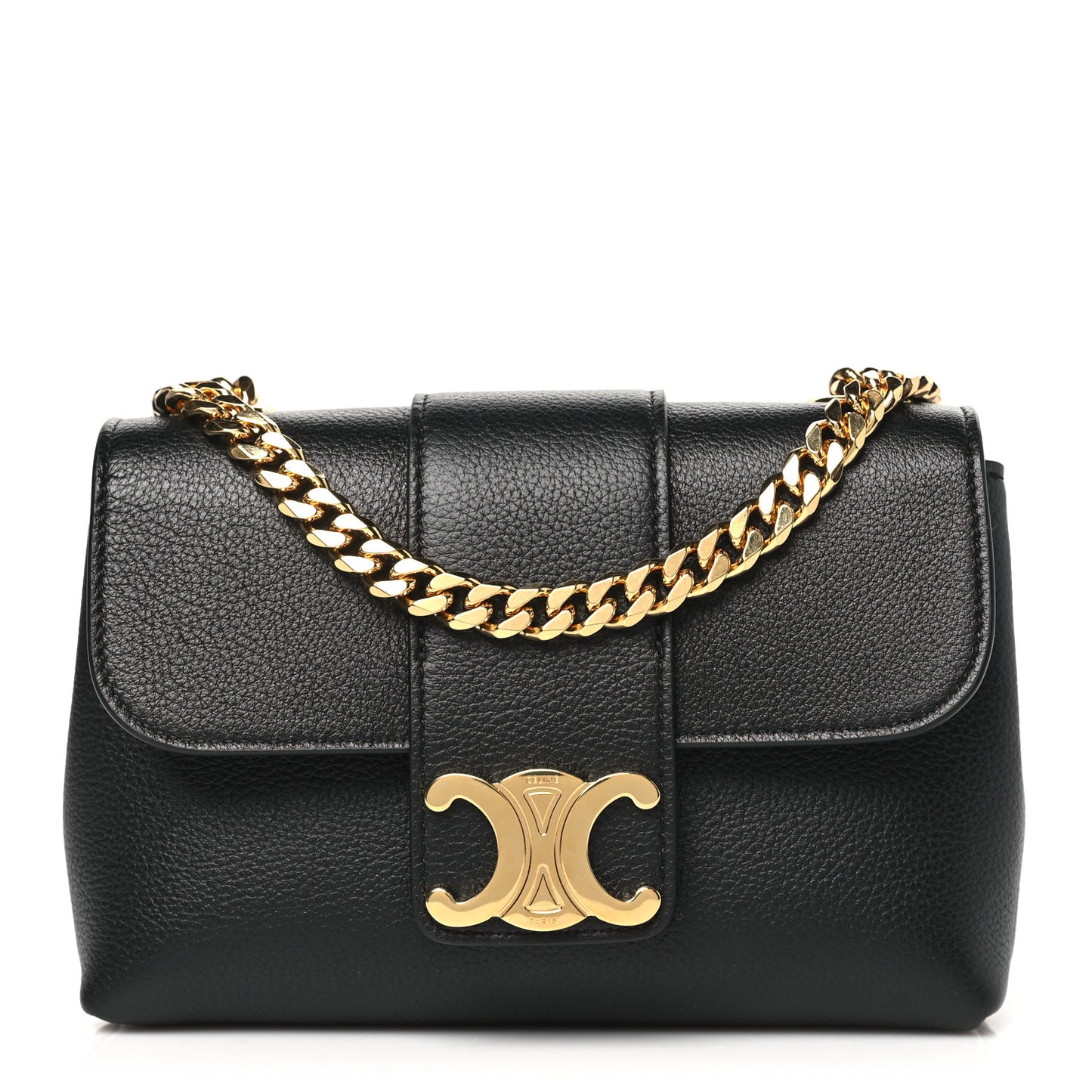 Supple Calfskin Mini Victoire Bag Black