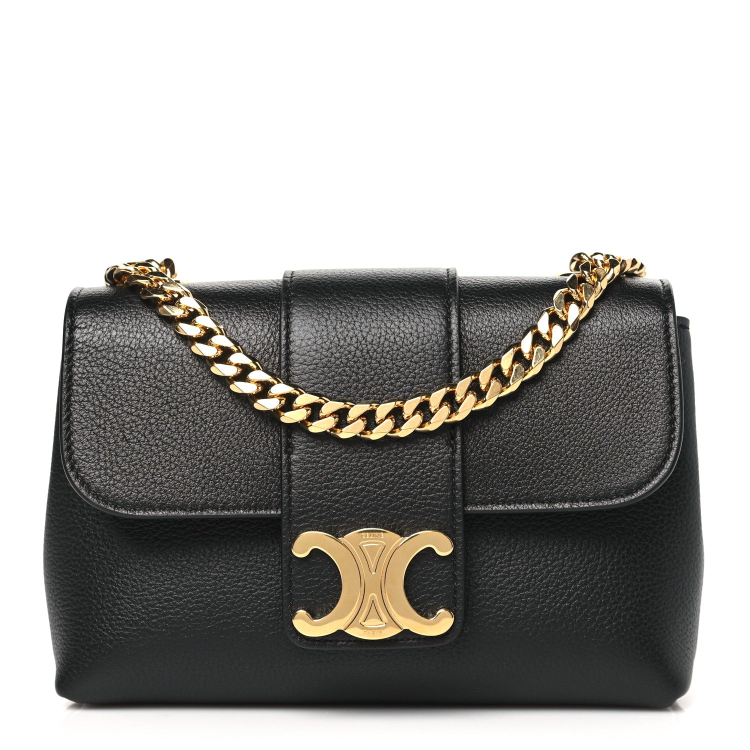 Celine Supple Calfskin Mini Victoire Bag Black 1 of 10