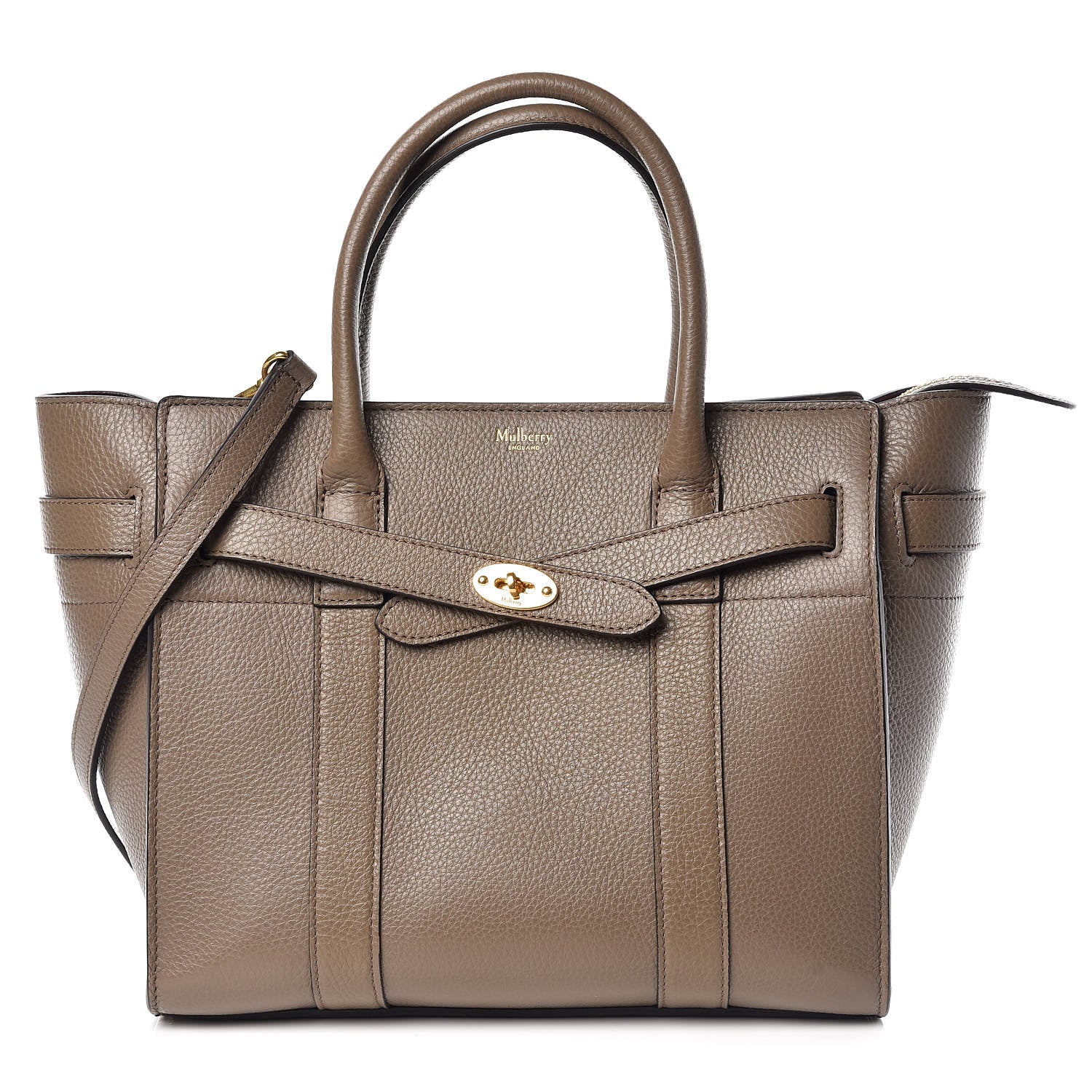 Mulberry Classic Grain Small Bayswater Zip Tote Clay 1 of 14