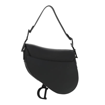 Christian Dior Ultra Matte Calfskin Saddle Bag Black 3 of 11