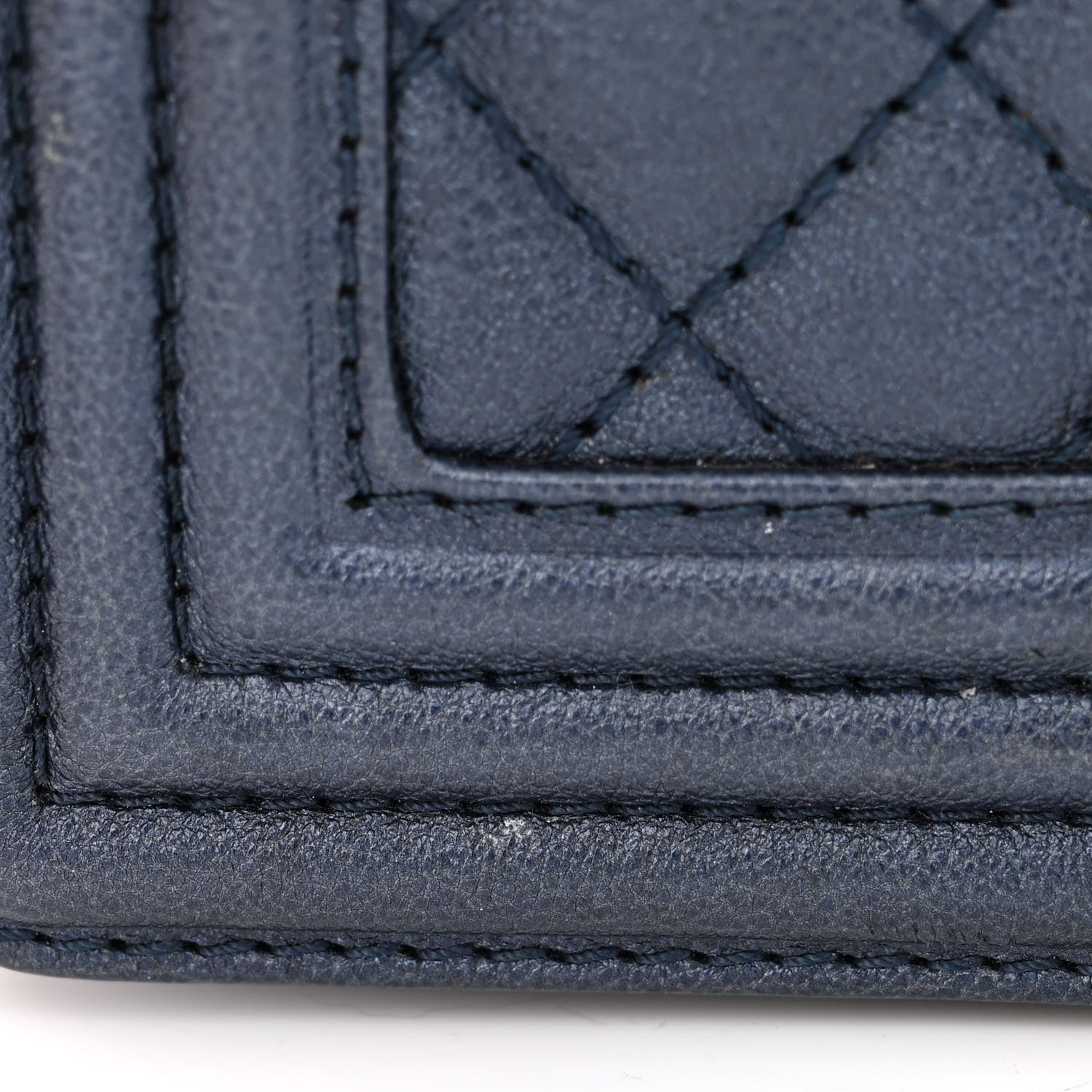 Chanel Grained Calfskin Quilted Small Boy Flap Blue 11 of 11